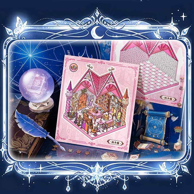 Constellation House DIY 3D Scene Stickers With Guide Lines(S)