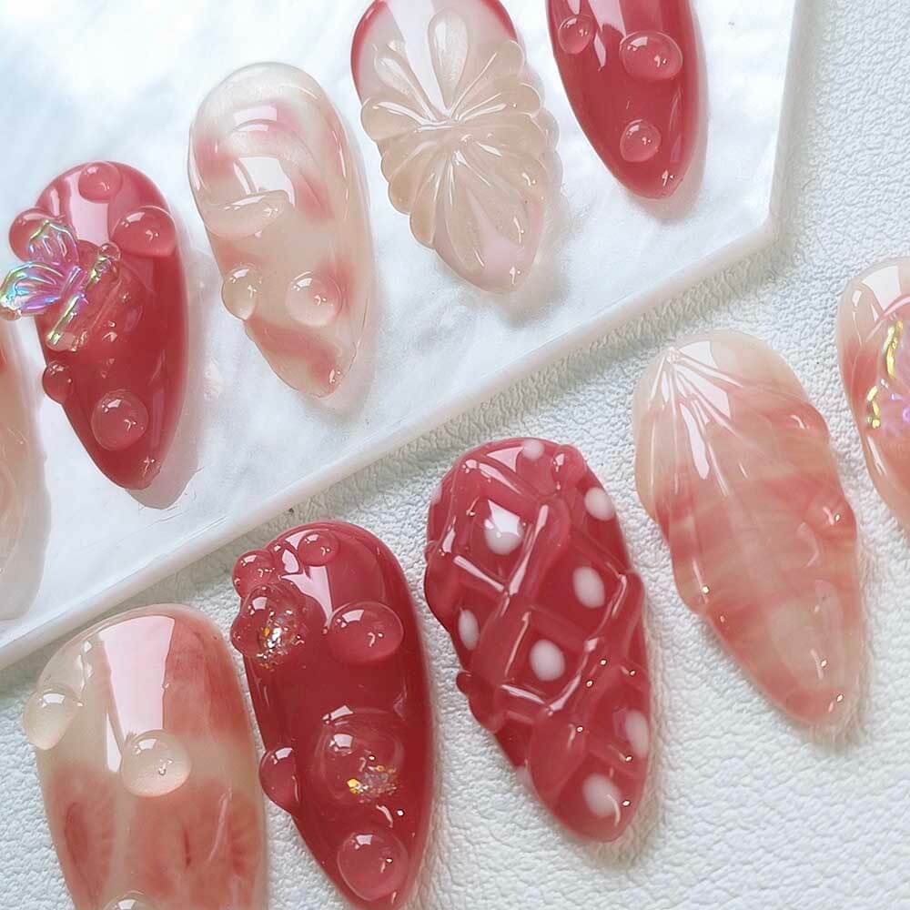 Beauty Art Garden Press On Nails Coral Candy 20