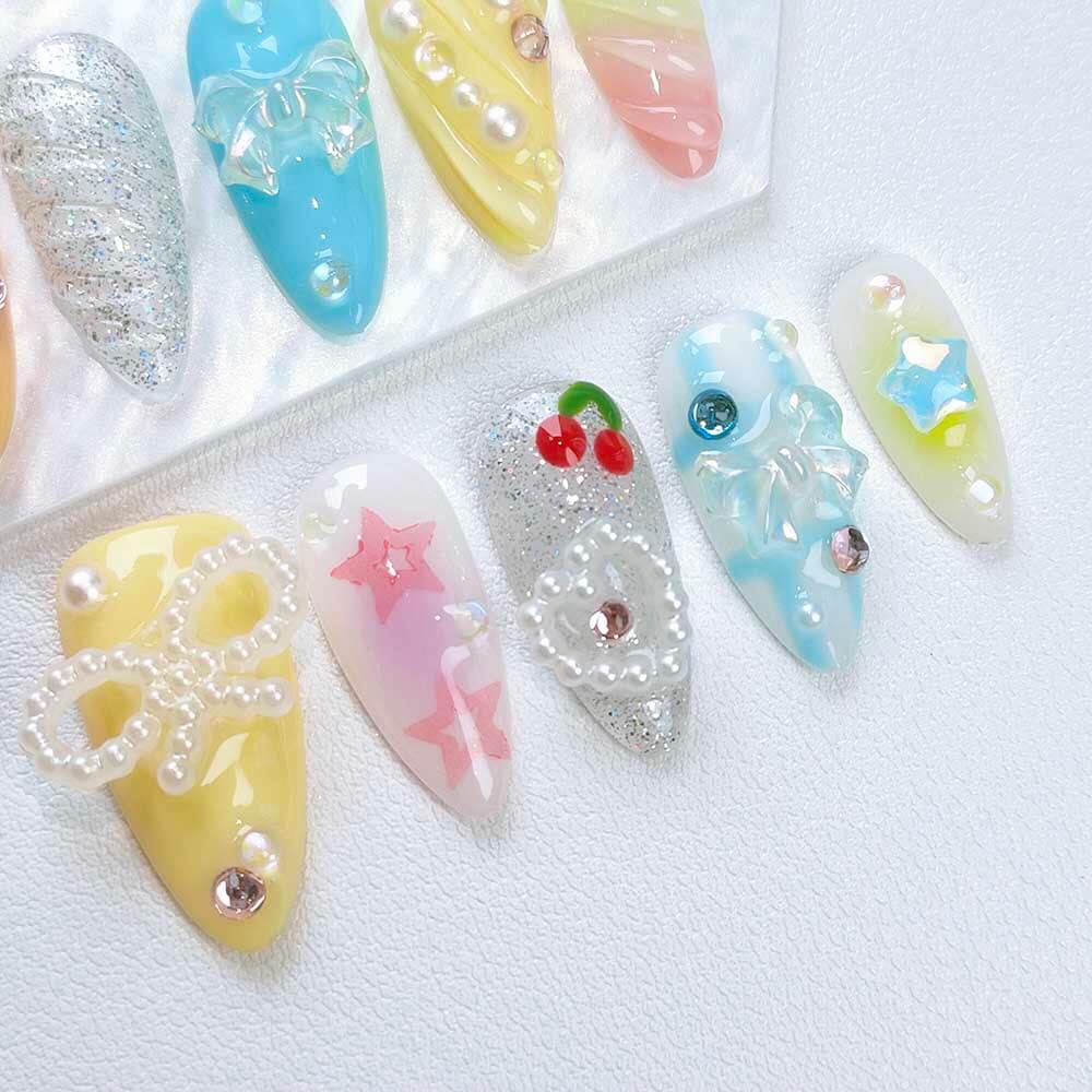 Beauty Art Garden Press On Nails Cosmic Cherry 101