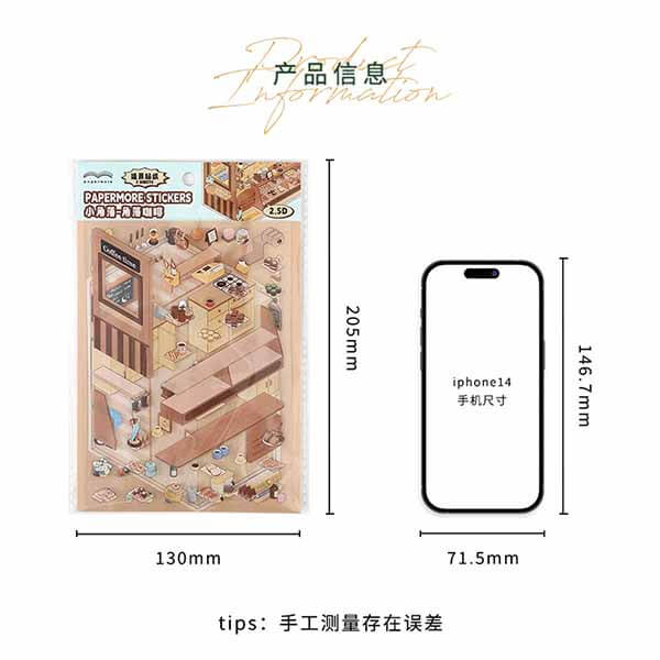 Cozy Nooks DIY 3D Scene Stickers 4 Cute Miniature Scenes(S)