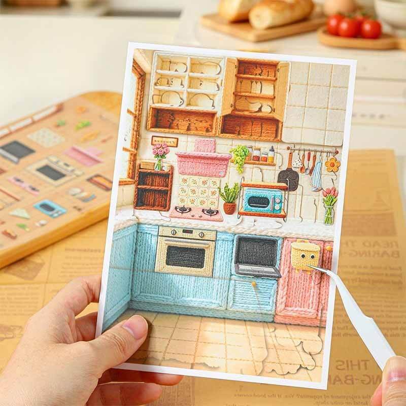 Cozy Spot DIY 3D Scene Stickers With Guide Lines(S)