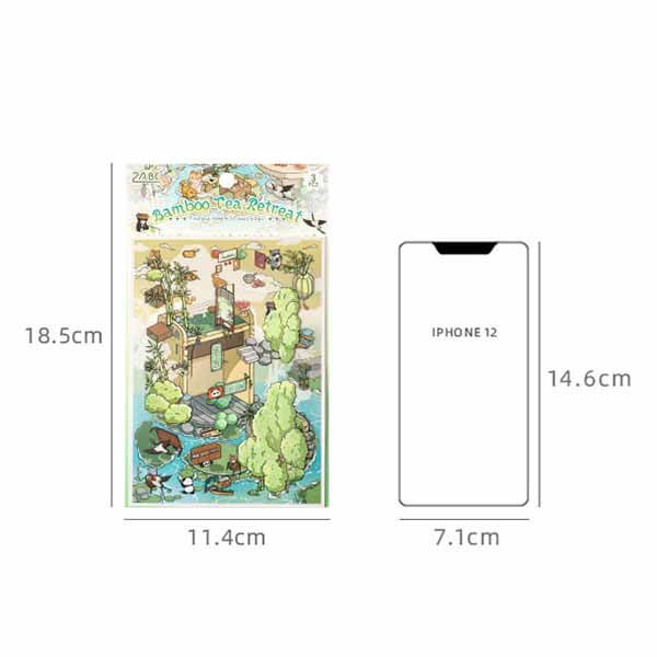 Cozy Sweet Retreat DIY 3D Scene Stickers 4 Cute Scenes(XS)