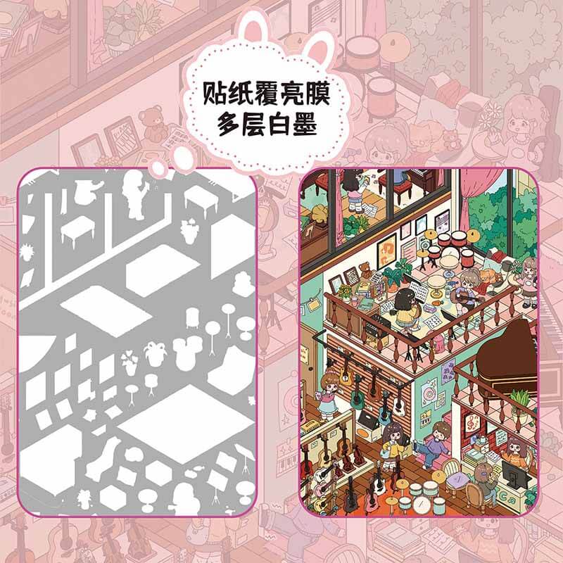 Creative Moment DIY 3D Scene Stickers 2 Cute Scenes(M)