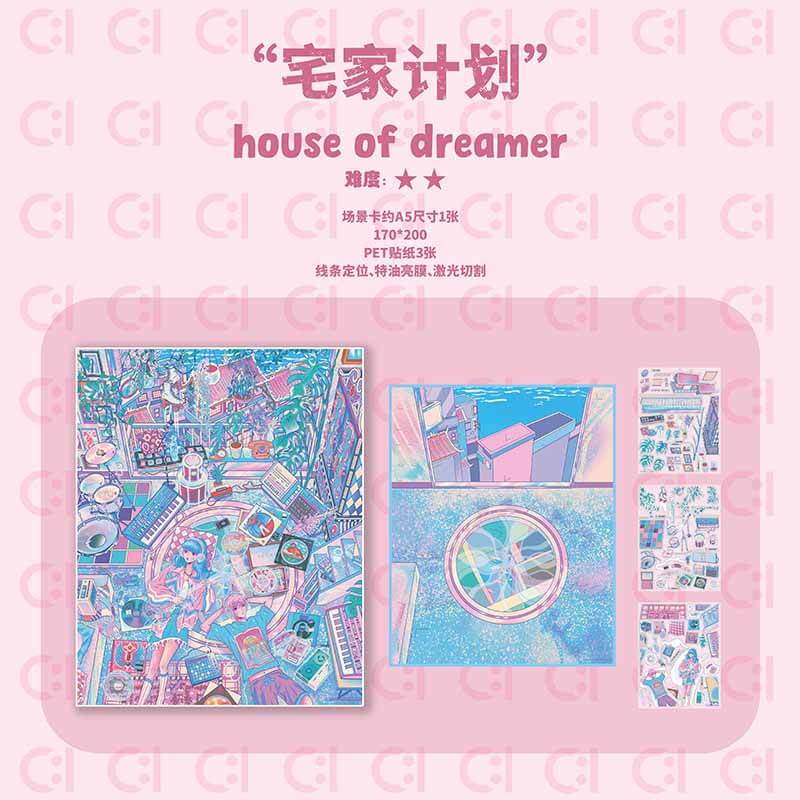 Creative Nest DIY 3D Scene Stickers With Guide Lines(M)