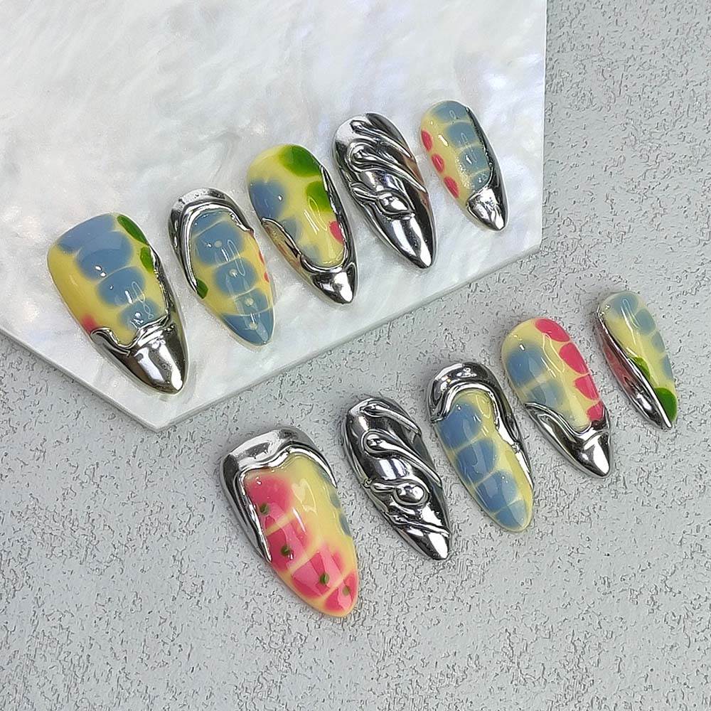 Beauty Art Garden Press On Crocodile Couture 179