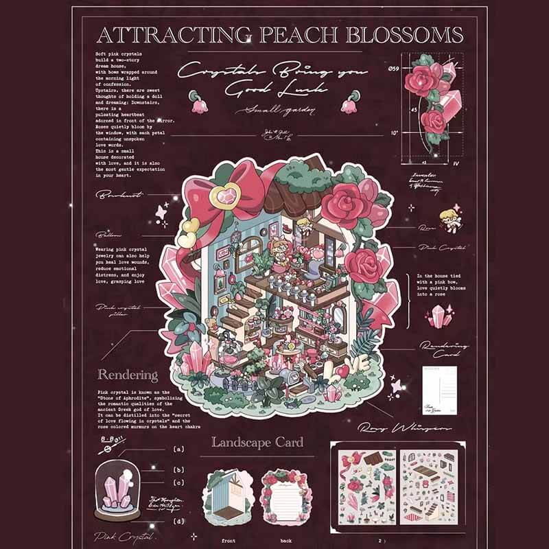 Crystal Dreams DIY 3D Scene Stickers 4 Cute Miniature Scenes (M)