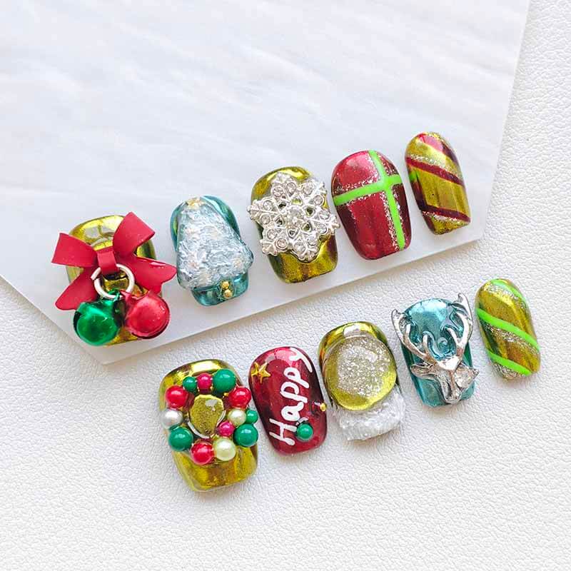 Beauty Art Garden Press On Nail Crystal Globe 219