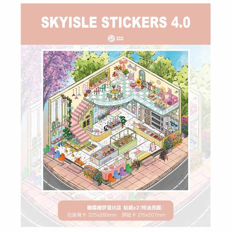 Crystal Wish DIY 3D Scene Stickers 4 Cute Miniature Scenes(L)