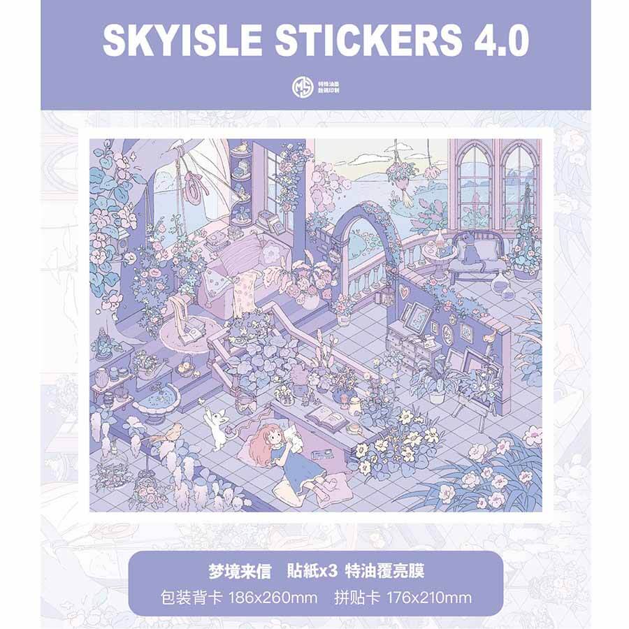 Crystal Wish DIY 3D Scene Stickers 4 Cute Miniature Scenes(L)