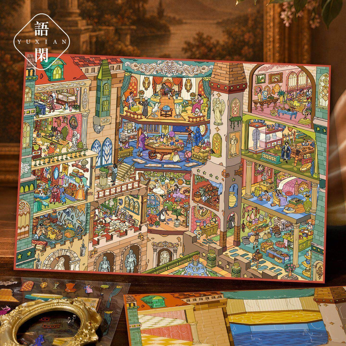Curio Time DIY 3D Scene Stickers With Guide Lines(XL)