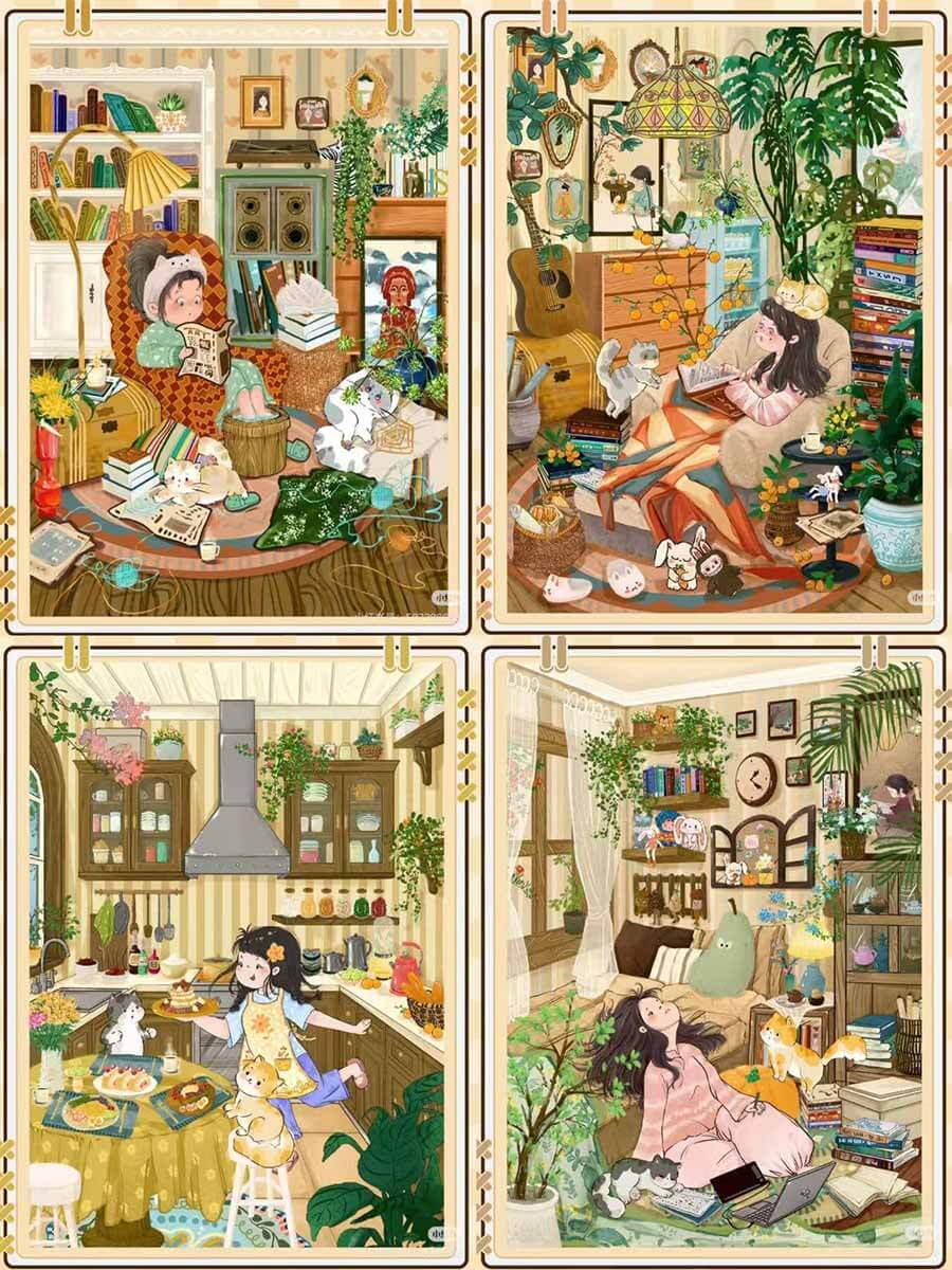 Cute Corner DIY 3D Scene Stickers Cute Scenes(S)