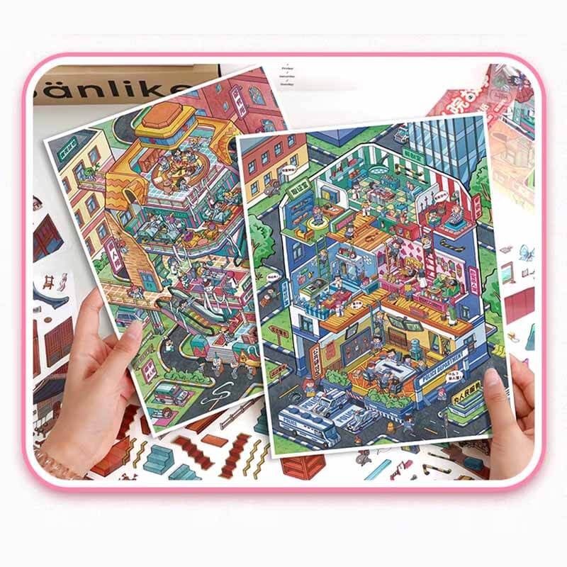 Dark Whispers DIY 3D Scene Stickers 2 Cute Miniature Scenes(L)