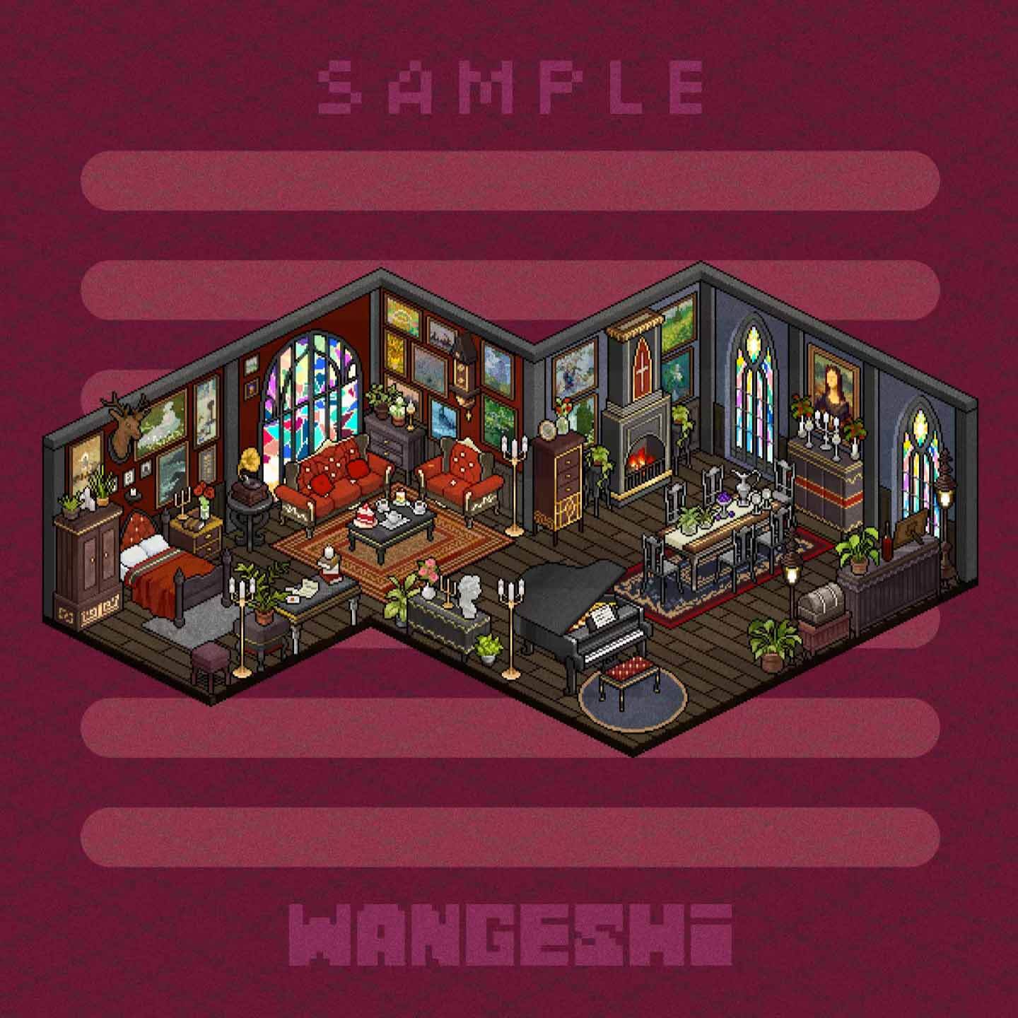 Darkwave Dreams DIY 3D Scene Stickers 4 Cute Miniature Scenes(S)