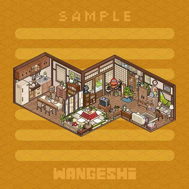 Darkwave Dreams DIY 3D Scene Stickers 4 Cute Miniature Scenes(S)