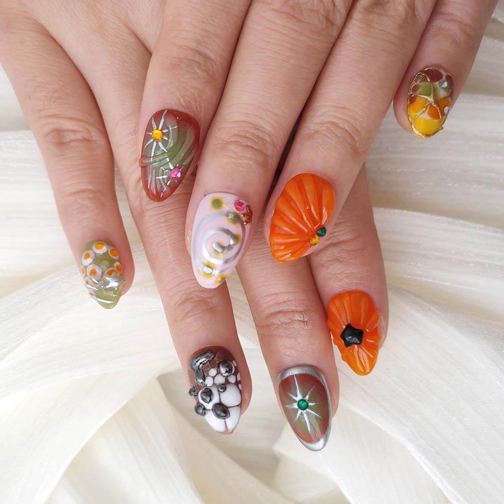 Beauty Art Garden Press On Nails Deep Sea Dream 56