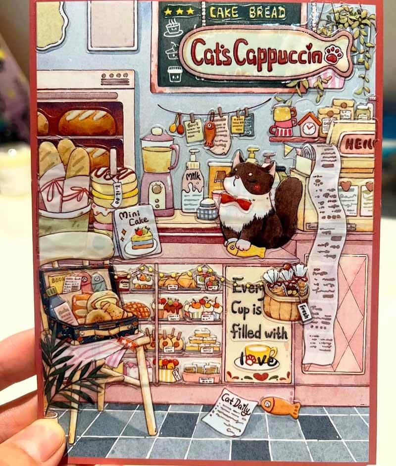 Delicious Diary DIY 3D Scenes Sticker 4 Cute Scenes(S)