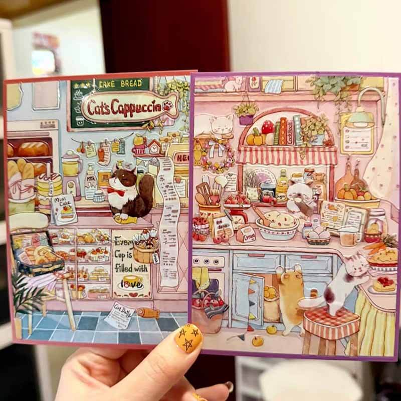 Delicious Diary DIY 3D Scenes Sticker 4 Cute Scenes(S)