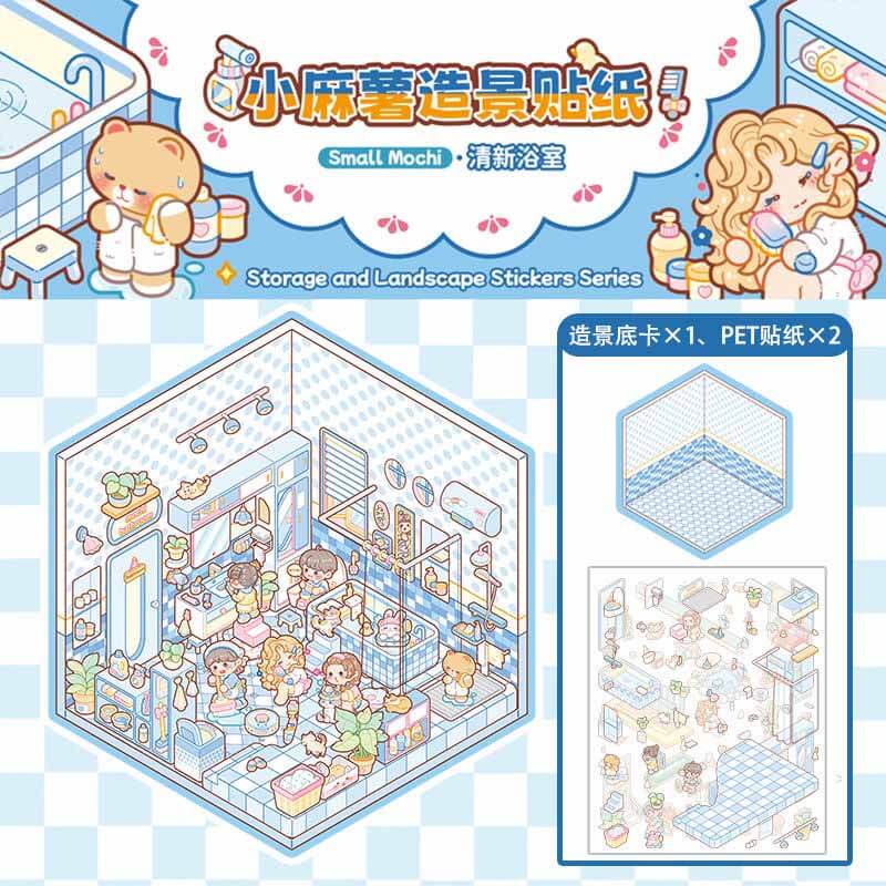 Delightful Dwelling DIY 3D Scene Stickers 6 Cute Miniature Scenes(S)