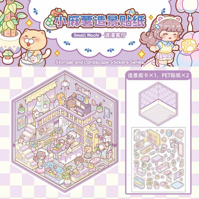 Delightful Dwelling DIY 3D Scene Stickers 6 Cute Miniature Scenes(S)