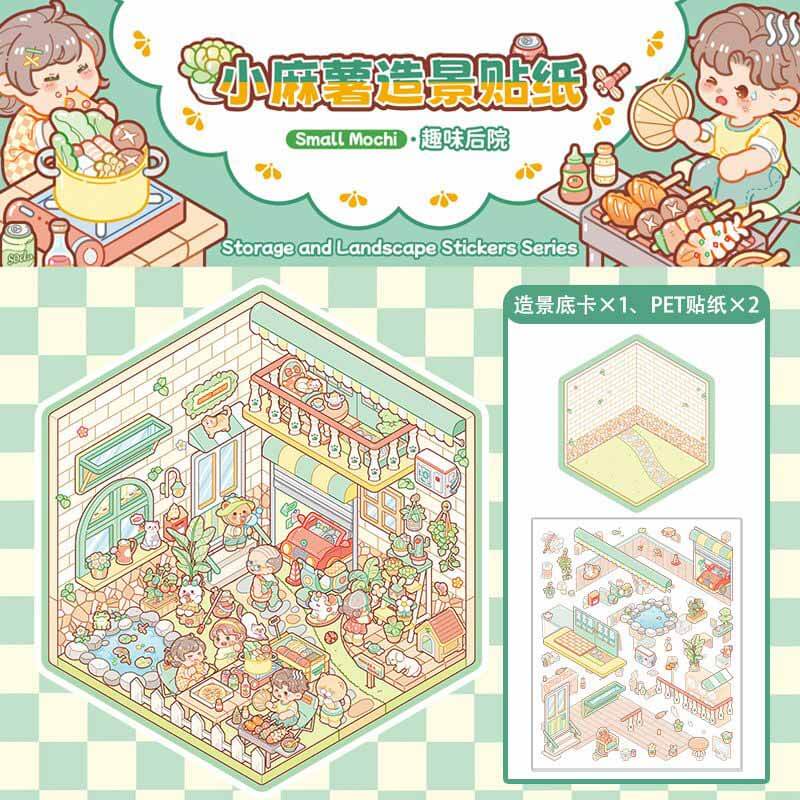 Delightful Dwelling DIY 3D Scene Stickers 6 Cute Miniature Scenes(S)