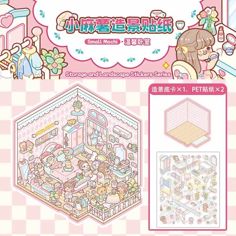 Delightful Dwelling DIY 3D Scene Stickers 6 Cute Miniature Scenes(S)