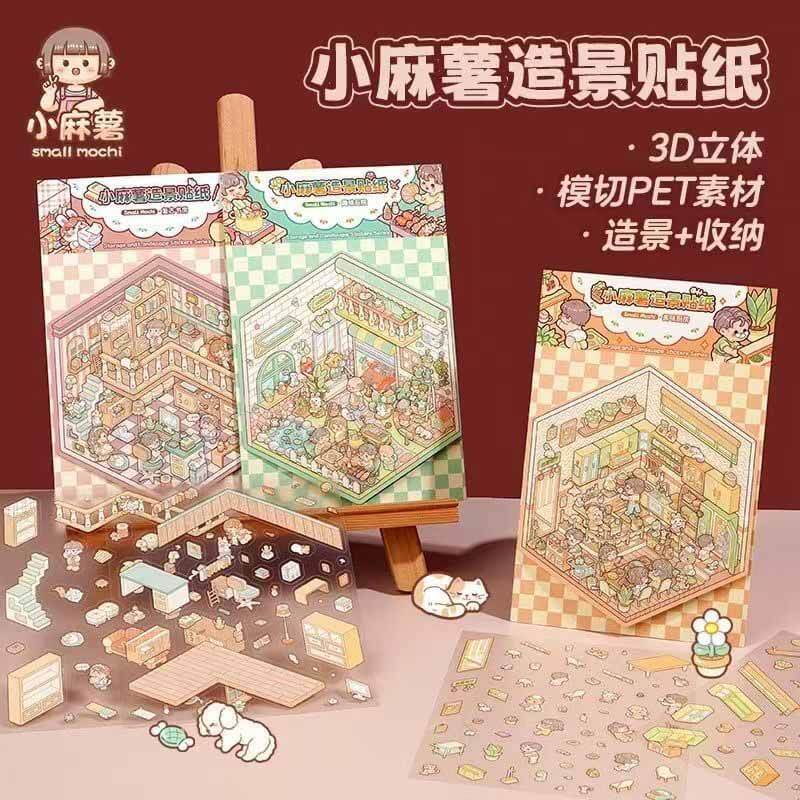 Delightful Dwelling DIY 3D Scene Stickers 6 Cute Miniature Scenes(S)