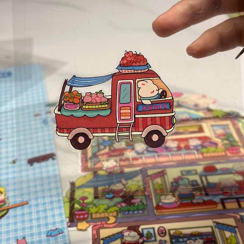 Dodo's Villa DIY 3D Scene Stickers Cute Miniature Scenes
