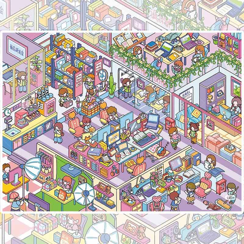 Dopamine Market DIY 3D Sticker 2 Cute Miniature Scenes(xL)