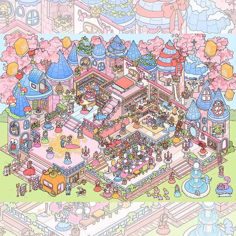 Dreamland Chronicle DIY 3D Scene Stickers 4 Cute Miniature Scenes
