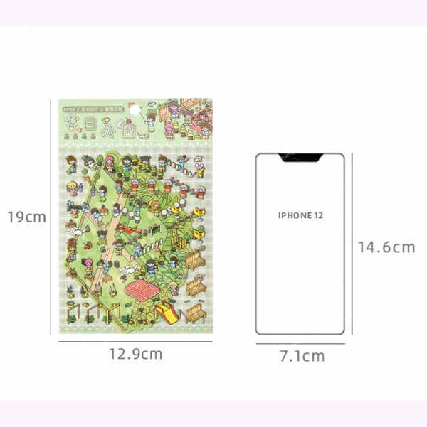Dreamscape Parks DIY 3D Scene Stickers 4 Cute Miniature Scenes(S)