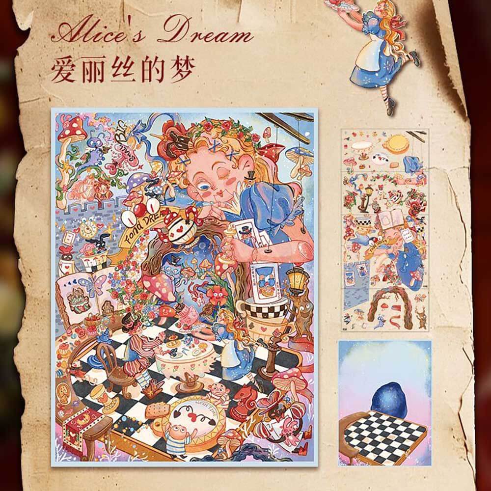 Dreamy Pet Paradise DIY 3D Scene Stickers 2 Cute Miniature Scenes(L)