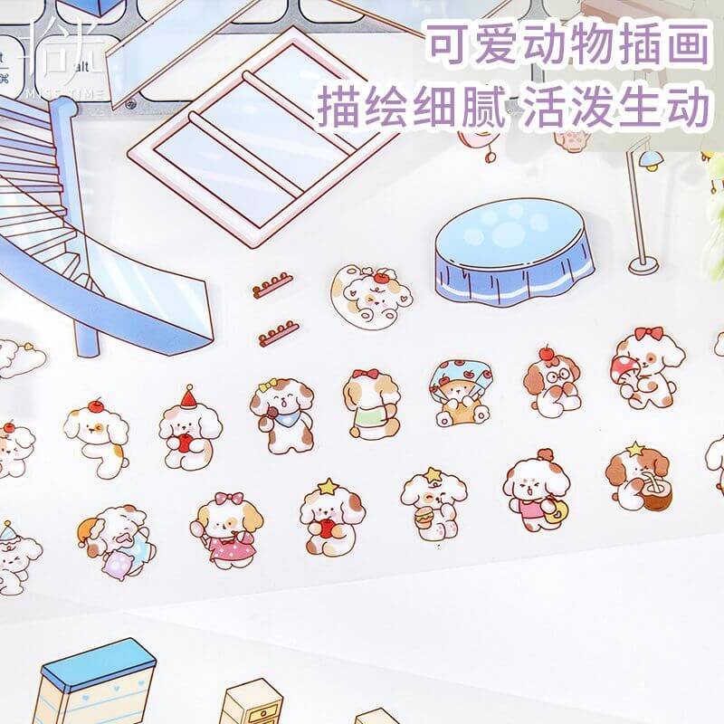 Dreamy Abode Series DIY 3D Scene Stickers 4 Cute Miniature Scenes(L)