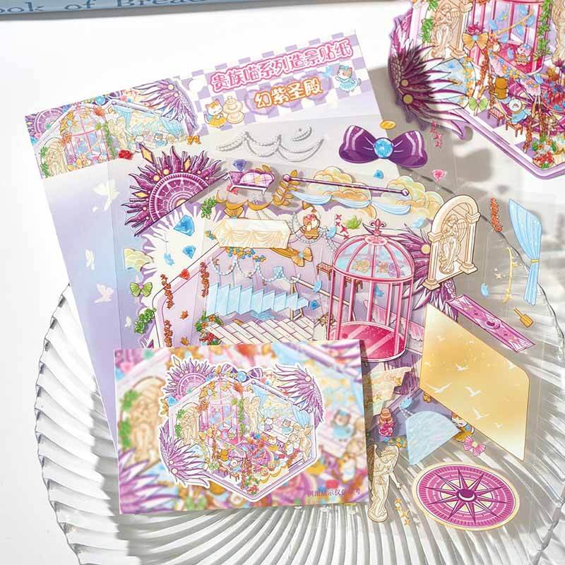 Elegant Fantasies DIY 3D Scene Stickers 4 Cute Miniature Scenes(M)