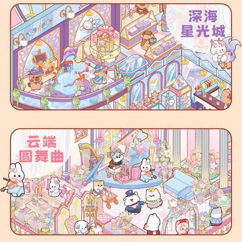 Enchanted Makerse DIY 3D Scene Stickers 4 Cute Miniature Scenes(L)