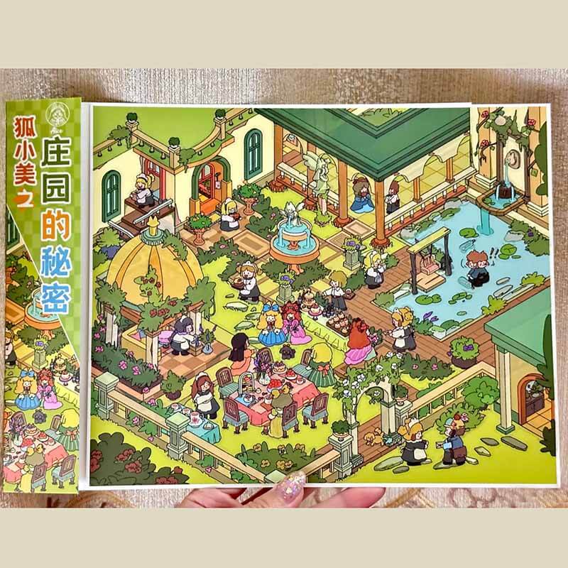 Enchanted Manor DIY 3D Scene Sticker 2 Cute Miniature Scenes(L)