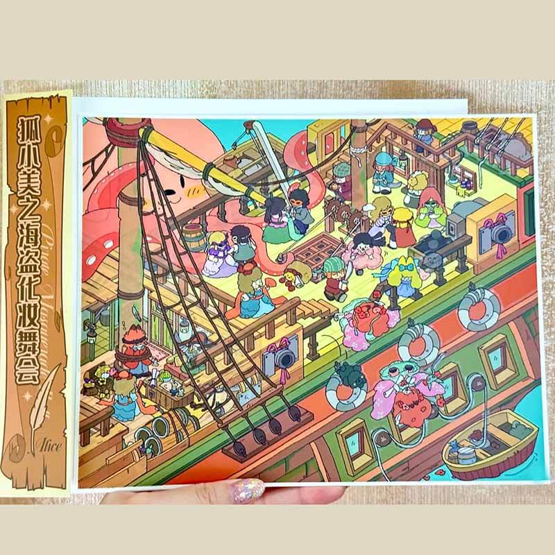 Enchanted Manor DIY 3D Scene Sticker 2 Cute Miniature Scenes(L)