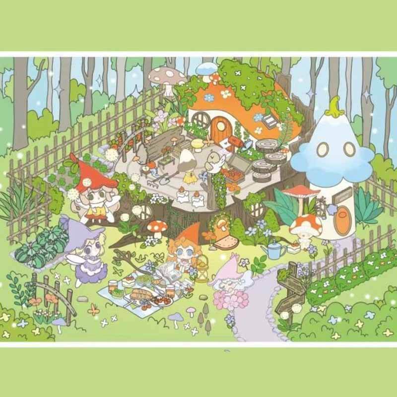 Enchanted Nooks DIY 3D Scene Stickers 4 Cute Miniature Scenes(S)