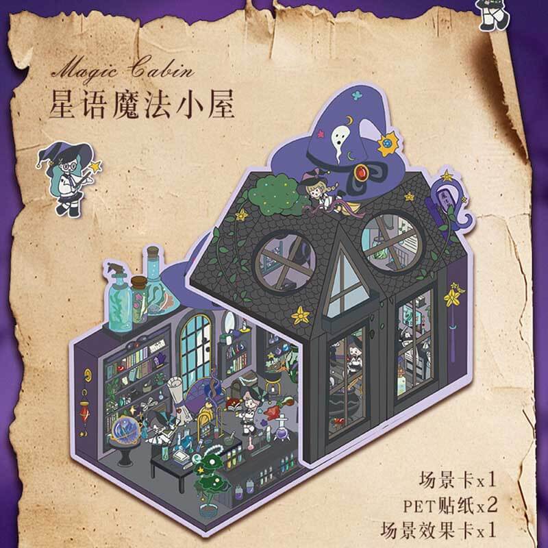 Enchanted Realm DIY 3D Scene Stickers 2 Cute Miniature Scenes(L)
