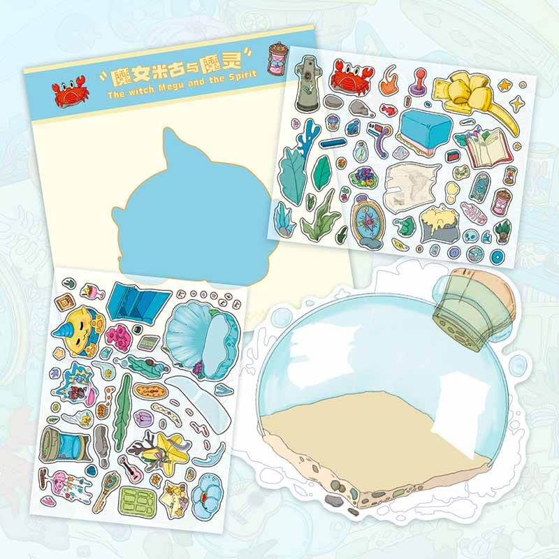 Enchanted Spirit DIY 3D Scene Stickers 2 Cute Miniature Scenes(M)