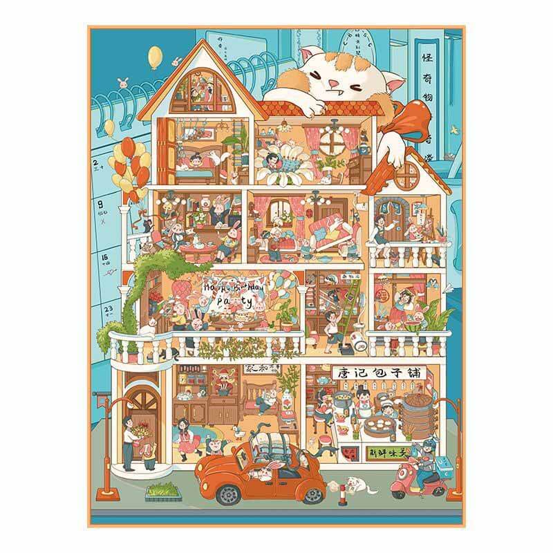 Everyday Glimpses DIY 3D Scene Stickers 2 Cute Miniature Scenes(L)