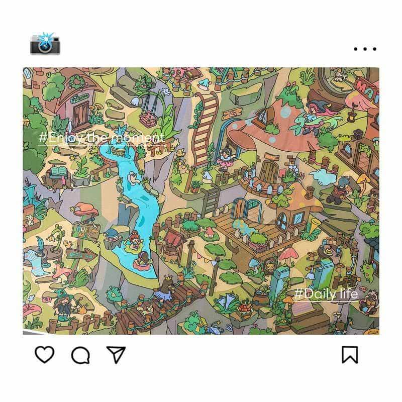 Fairy Realm DIY 3D Scene Stickers 2 Cute Miniature Scenes(xL)