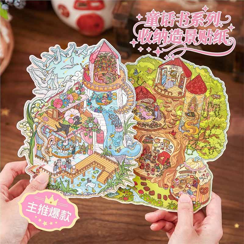 Fairy Tale Residences DIY 3D Scenes Sticker 2 Cute Scenes(L)
