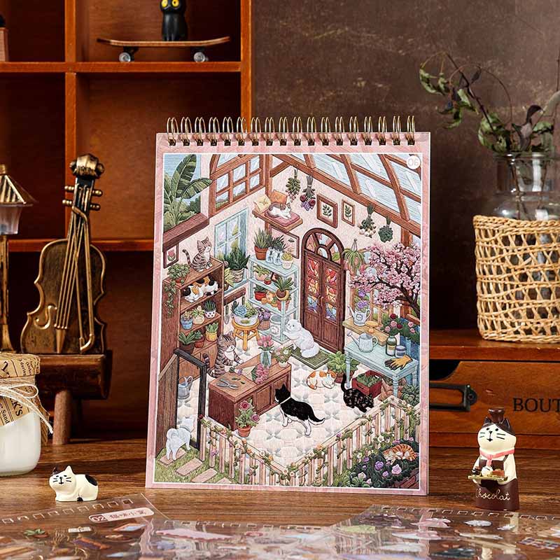 Fairy Tale Town Book DIY 3D Scene Stickers With Guide Lines(S)
