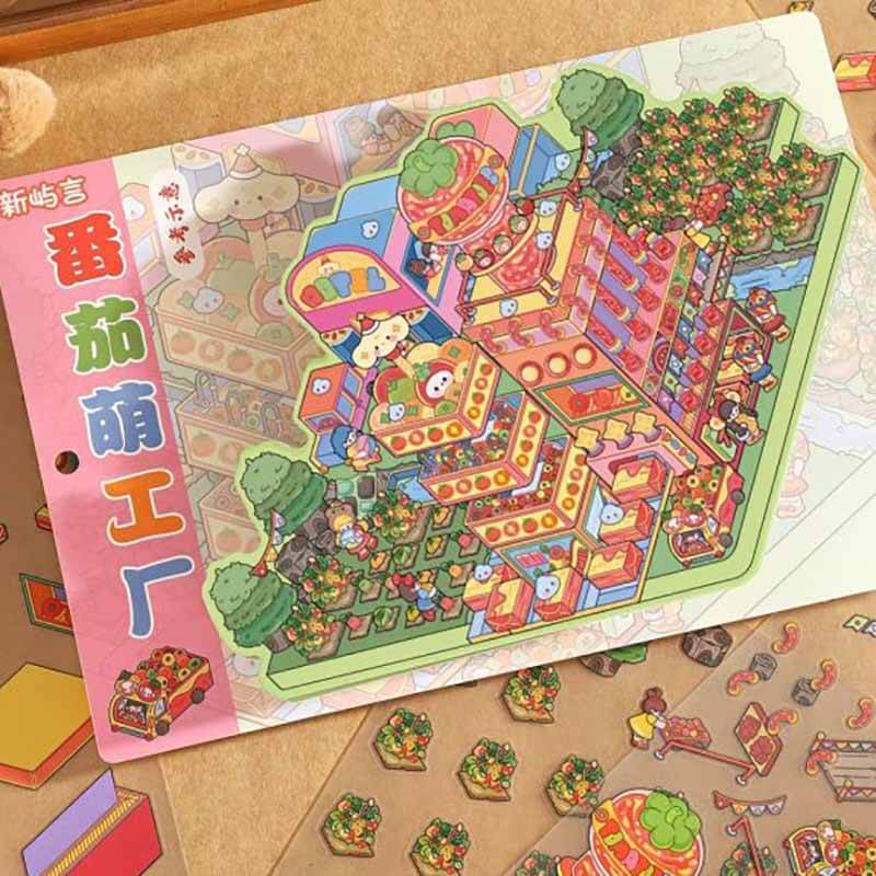 Fairytale Getaway DIY 3D Scene Stickers 2 Cute Miniature Scenes(L)