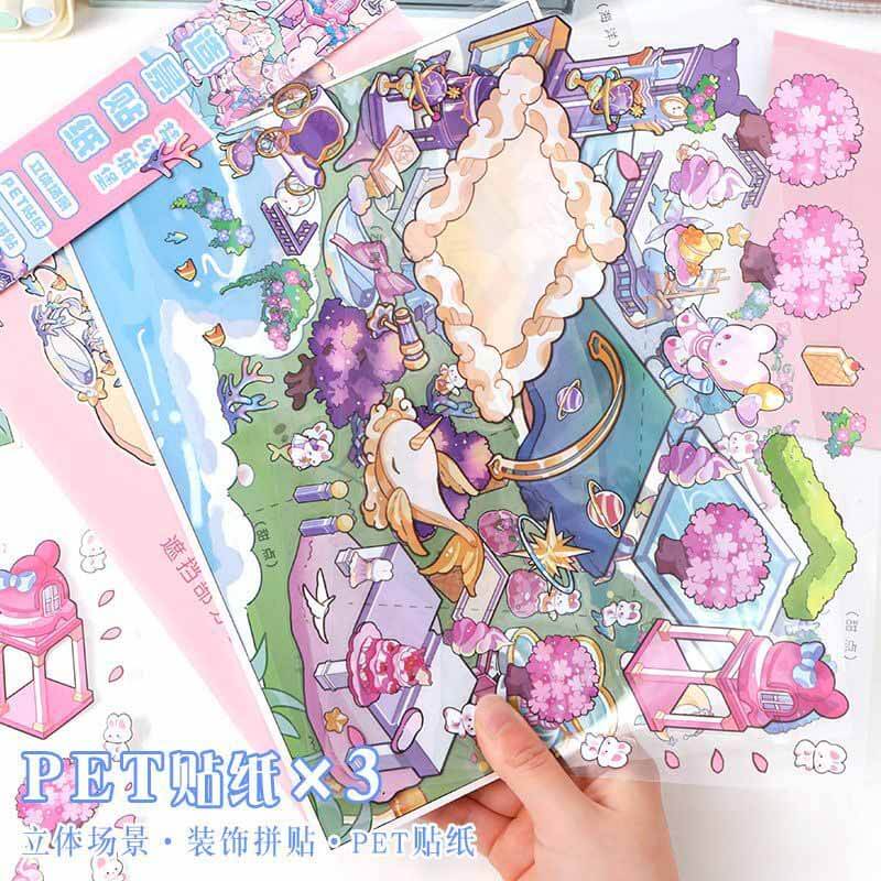 Fantasy Bliss Chronicles DIY 3D Scene Stickers Lovely 2 Miniature Scenes(L)