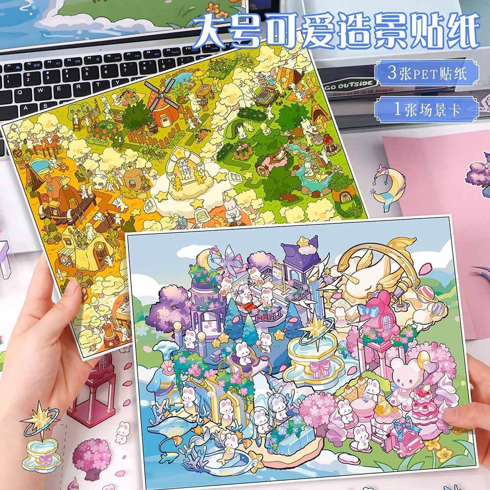 Fantasy Bliss Chronicles DIY 3D Scene Stickers Lovely 2 Miniature Scenes(L)