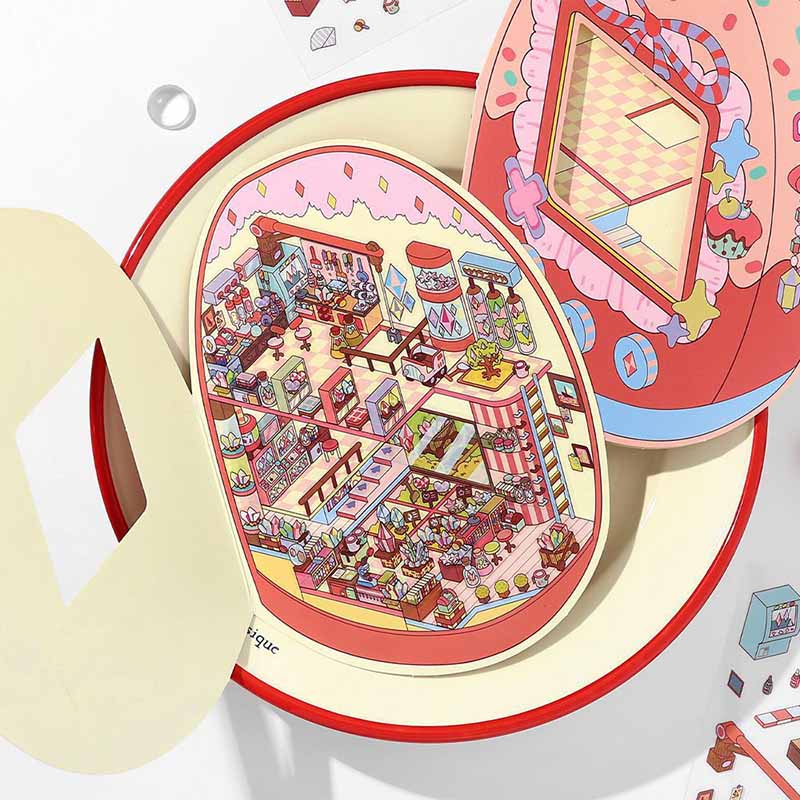 Fantasy Circuit DIY 3D Scene Stickers 4 Cute Miniature Scenes(S)
