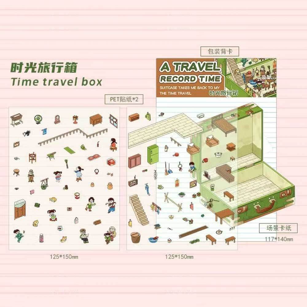 Fantasy Voyage Collection DIY 3D Scene Stickers 4 Cute Miniature Scenes(S)