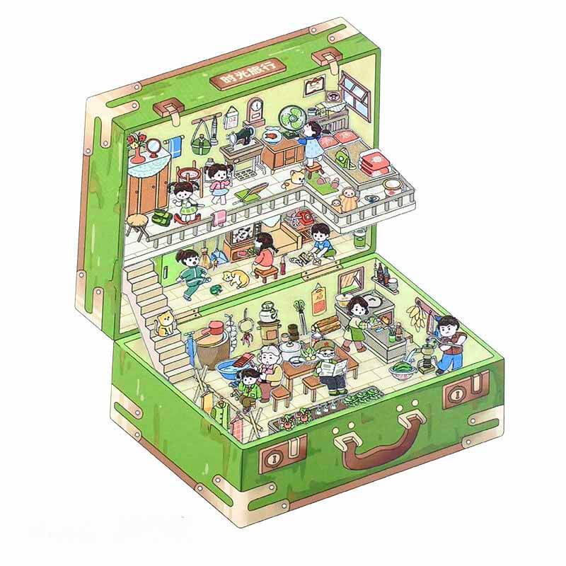 Fantasy Voyage Collection DIY 3D Scene Stickers 4 Cute Miniature Scenes(S)