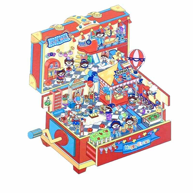 Fantasy Voyage Collection DIY 3D Scene Stickers 4 Cute Miniature Scenes(S)